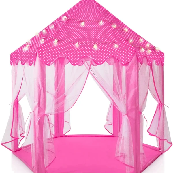 Portable Kids Tipi Tent Foldable Princess Play House for Children