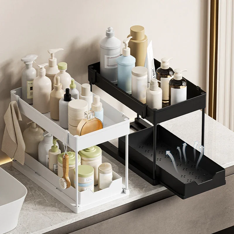 Storage Organizer 2 Tier Drawer Shelf