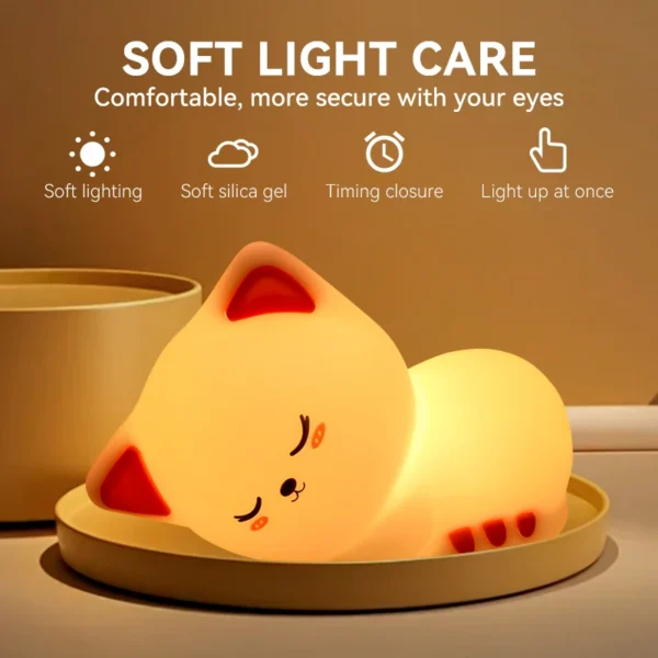 Cat Light Rechargeable Night Light