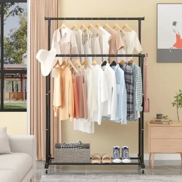Double Rod Clothes Rack