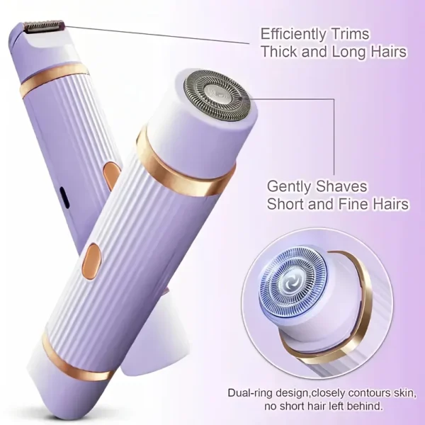 Women's Electric Bikini Trimmer for Body, Underarm, Leg and Facial Grooming