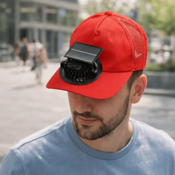Cooling Fan Cap USB Rechargeable Breathable Summer Baseball Hat