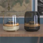 Glass Speaker with colorful LED lights