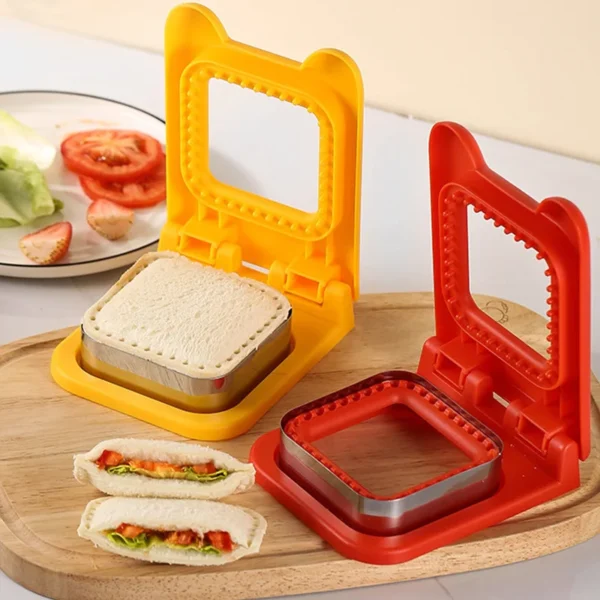 2-in-1 Bread Sandwich Cutter Mold Square Sandwich Sealer