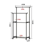 Double Rod Clothes Rack