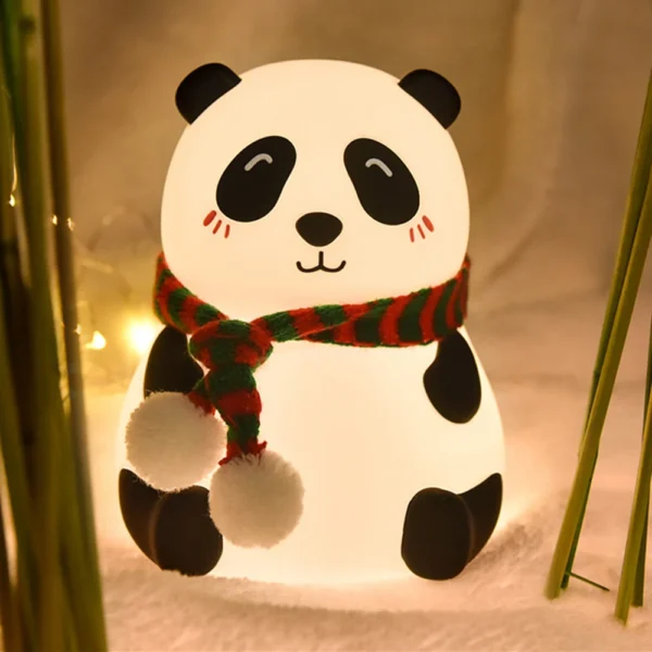 Panda Lights Cute Silicone Night Light