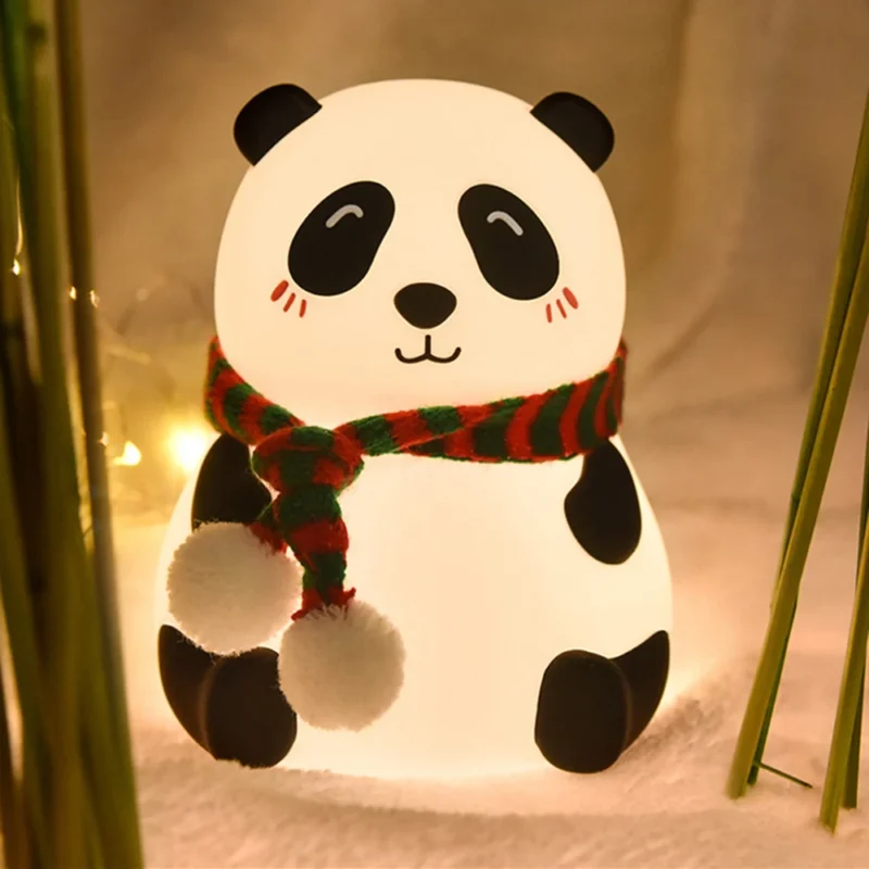 Panda Lights Cute Silicone Night Light