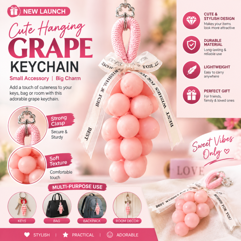 Grape shaped hanging soap and air freshener for home,