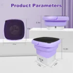 Mini Portable Folding Washing Machine with 3 Adjustable Modes - Image 3