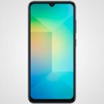 Samsung Galaxy A06 smartphone featuring a modern design and dual rear camera system
