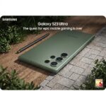 Samsung Galaxy S23 Ultra 5G smartphone featuring a premium design and 200MP quad rear camera system