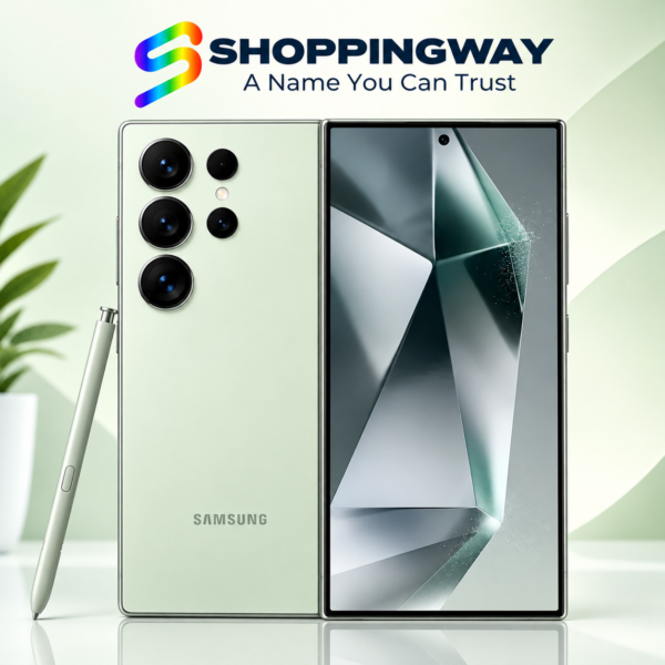 Samsung Galaxy S24 Ultra 12GB RAM 1TB smartphone featuring a titanium design and quad rear camera system