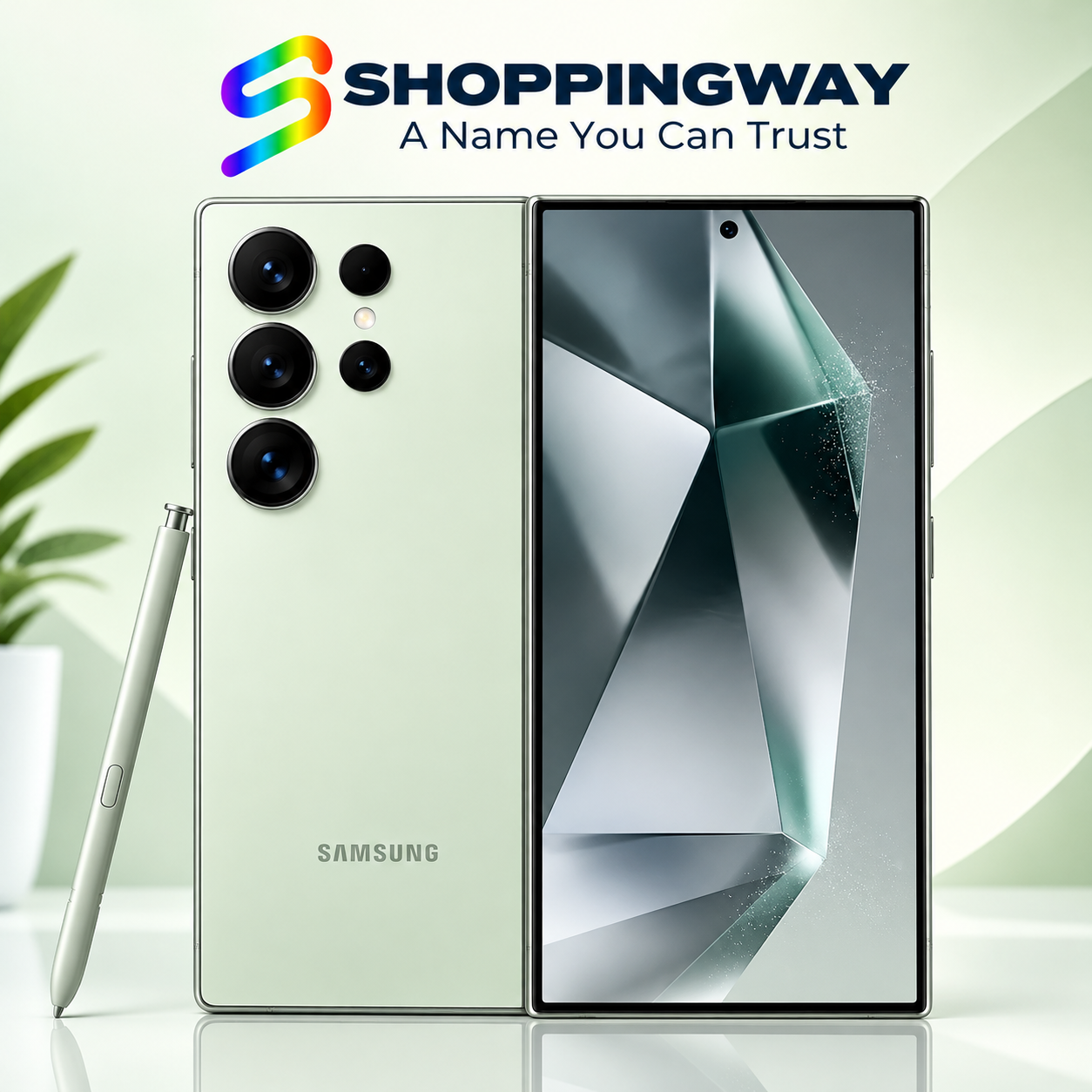 Samsung Galaxy S24 Ultra 12GB RAM 1TB 5G Smartphone Samsung Galaxy S24 Ultra 12GB RAM 1TB smartphone featuring a titanium design and quad rear camera system