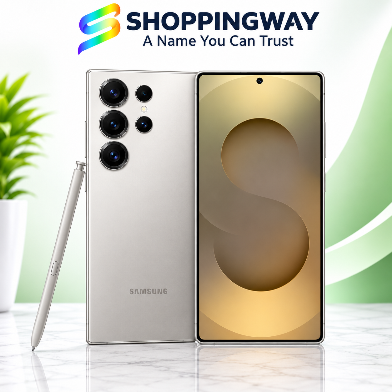 Samsung Galaxy S25 Ultra 5G Smartphone Samsung Galaxy S25 Ultra 5G smartphone featuring a titanium design and advanced quad rear camera system