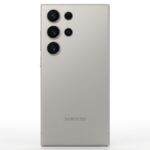 Samsung Galaxy S25 Ultra 5G smartphone featuring a titanium design and advanced quad rear camera system