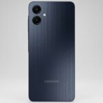 Samsung Galaxy A06 smartphone featuring a modern design and dual rear camera system